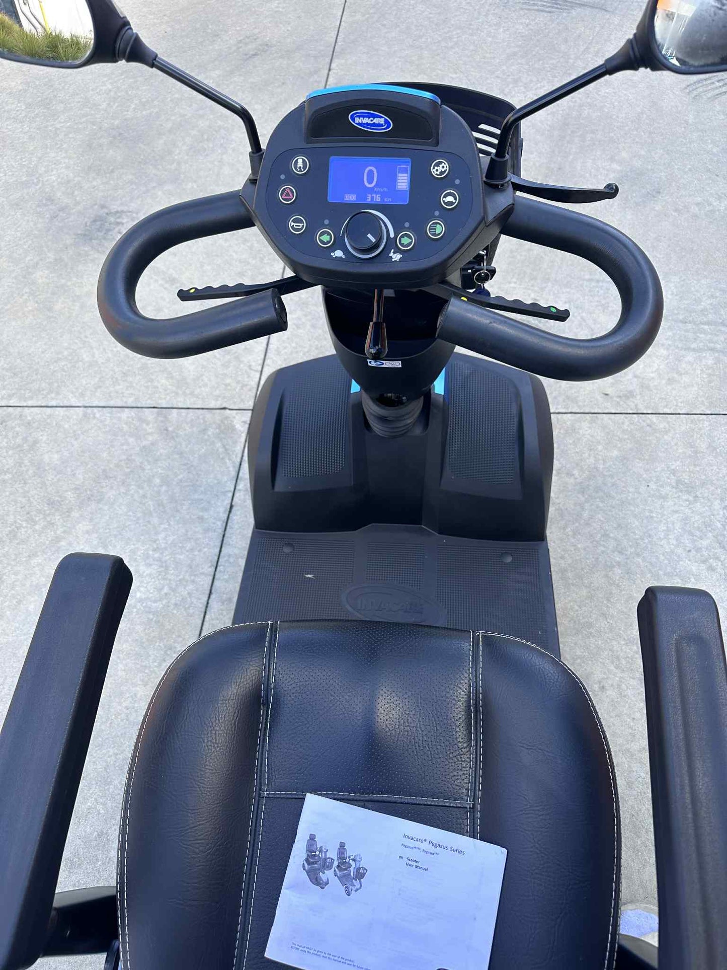 Preowned - Just (376km) - Invacare Pegasus Pro, Large Size Mobility Scooter - Including 3 Month Warranty (160kg Safe Load)