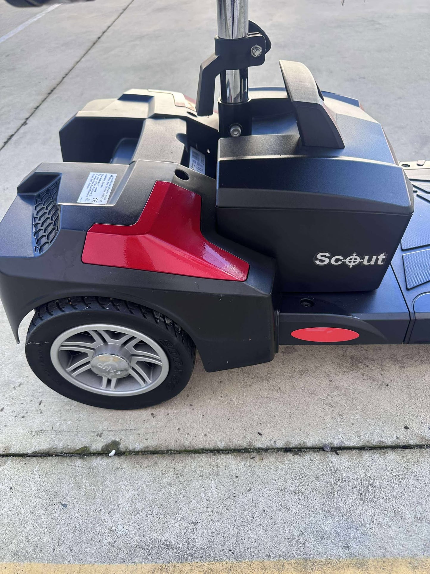 Preowned - Drive Medical Scout - Small Portable Size Mobility Scooter - Including 3 Month Warranty (130kg Safe Load)