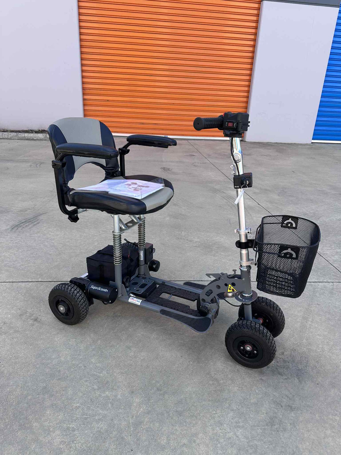 Preowned - SupaScoota HD Sport, Small Portable Size Mobility Scooter - Including 3 Month Warranty (125kg Safe Load)