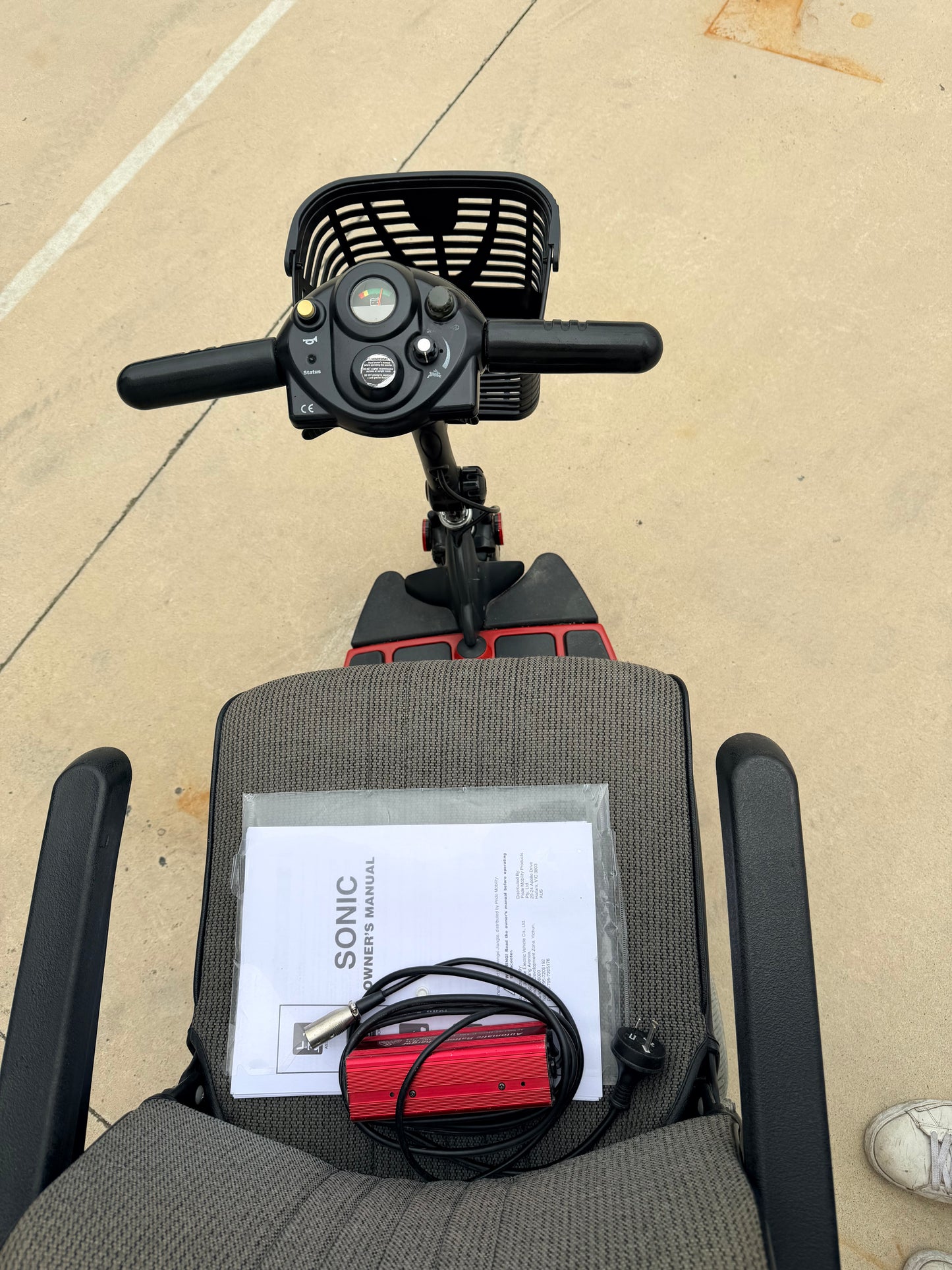 Preowned - Pride Sonic - Small Portable Size Mobility Scooter - Including 3 Month Warranty (136kg Safe Load)